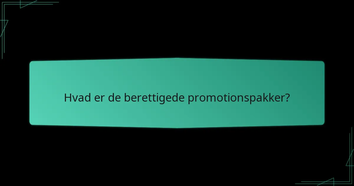 Hvad er fristerne for at gøre krav på promotionspakker?