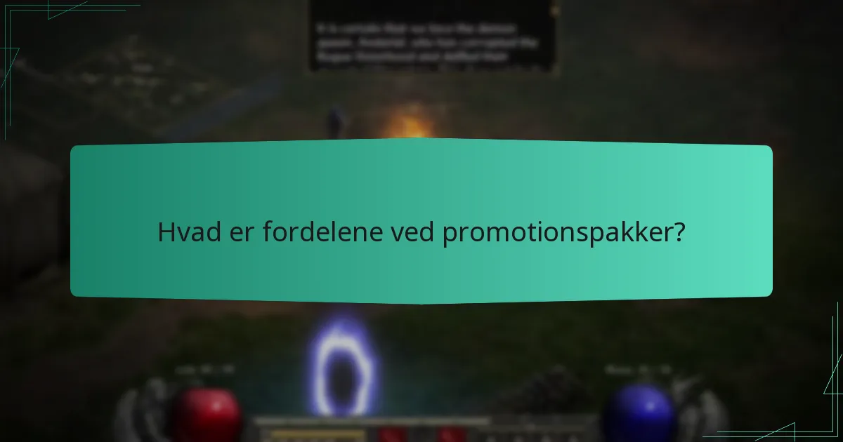 Hvad er fordelene ved promotionspakker?