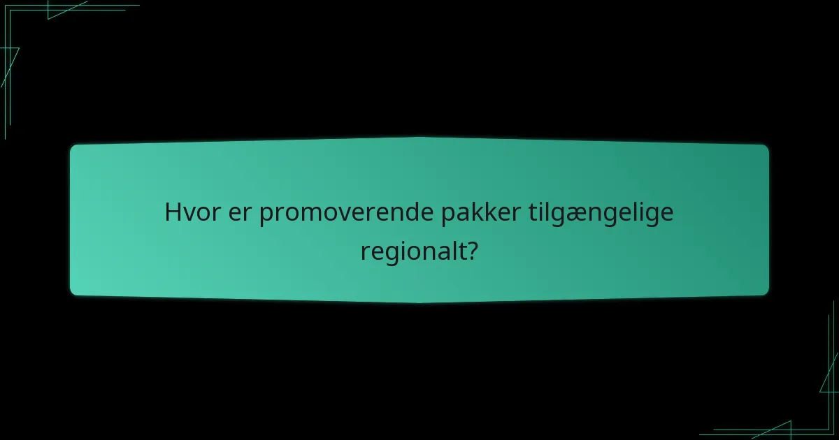Hvilke særlige begivenheder påvirker promoverende pakker?