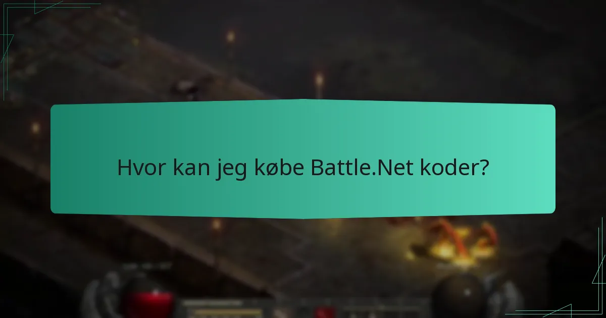 Hvor kan jeg købe Battle.Net koder?