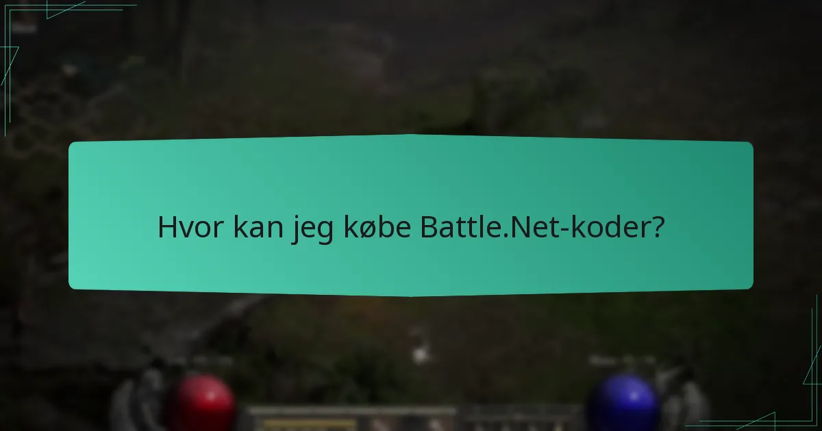 Hvor kan jeg købe Battle.Net koder?